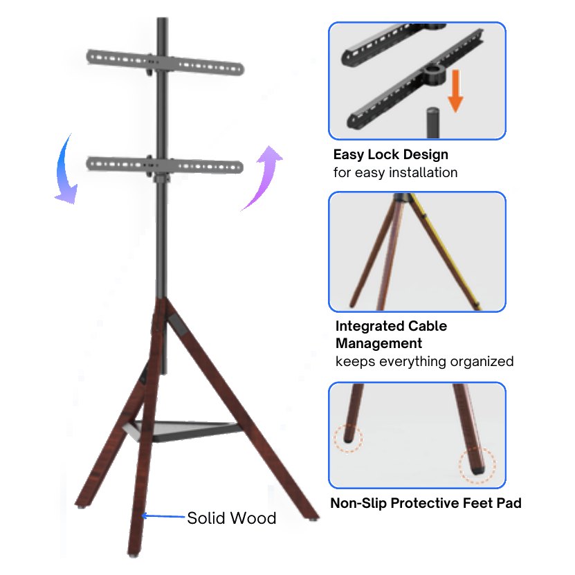 PX06T-C Easel Studio TV Floor Stand
