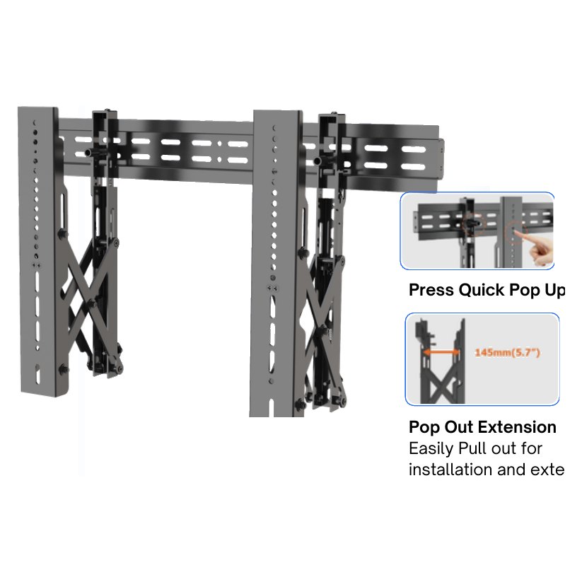 PXVM-100L Pop Out Video Wall Mount